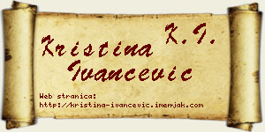 Kristina Ivančević vizit kartica